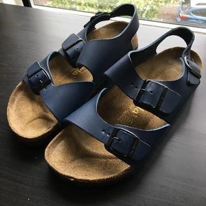 Birkenstock Betula Navy Blue Sandals Back strap